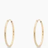 Flash Sale Oorbellen Hammered Plain Hoop Earrings Xl Silver G Goud Dames Sieraden