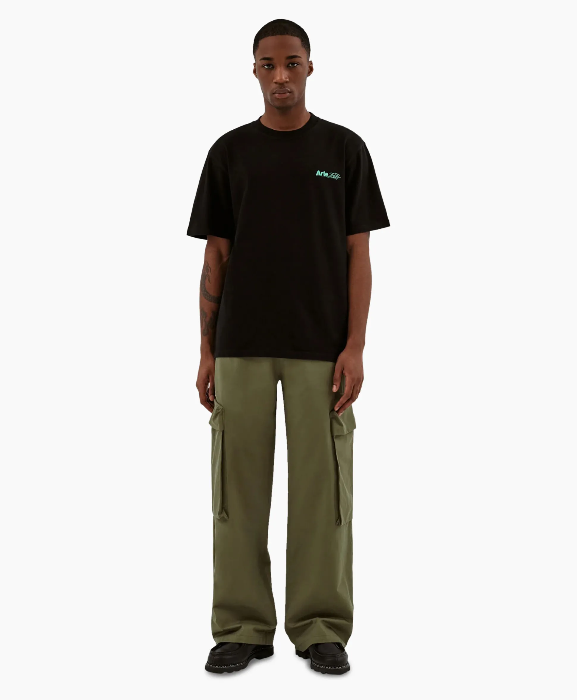 Best Sale Broek Oversize 3D Pocket Donker Groen Heren Broeken