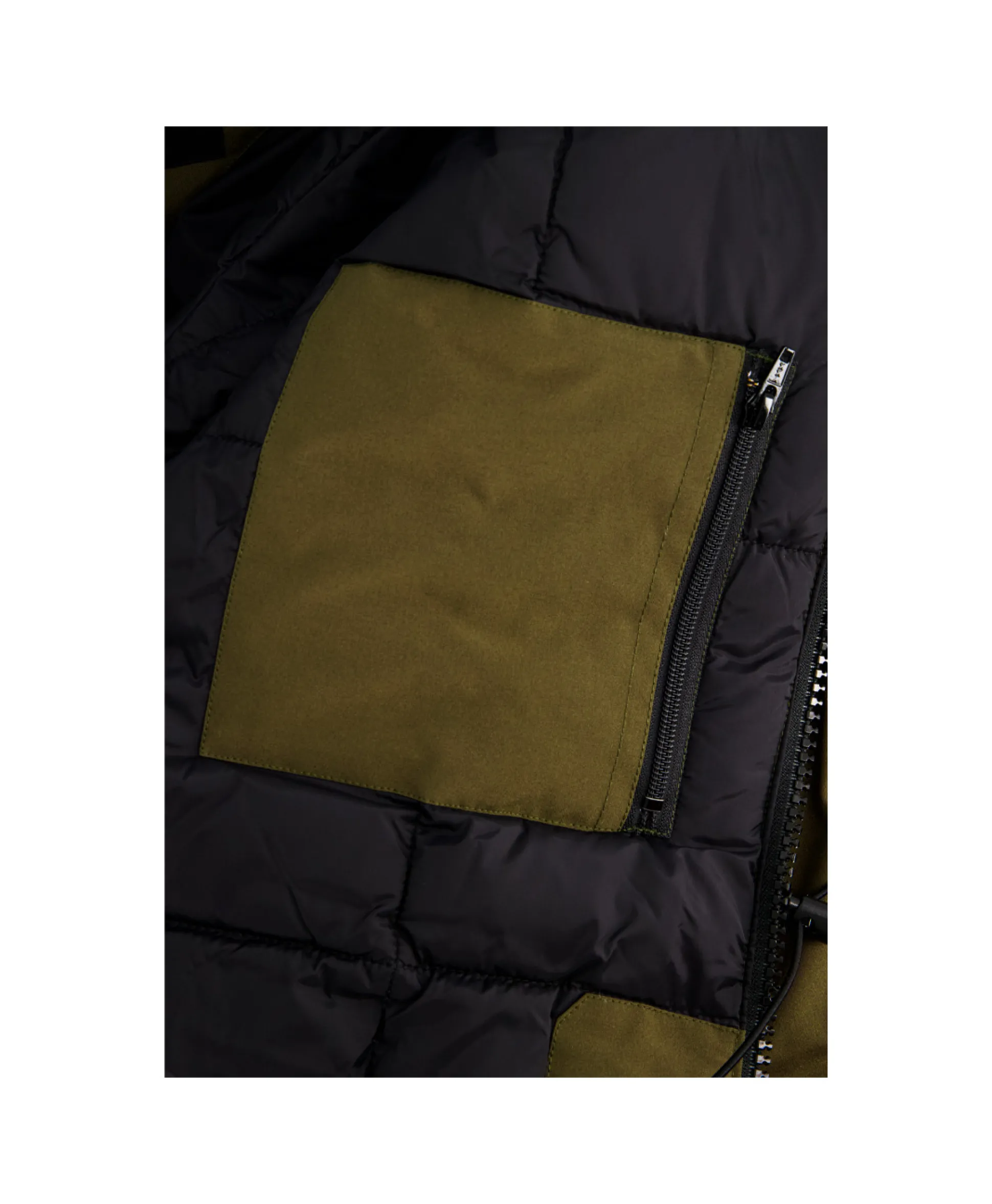 Hot Gewatteerde Jas Langford Parka Donker Groen Heren Jassen