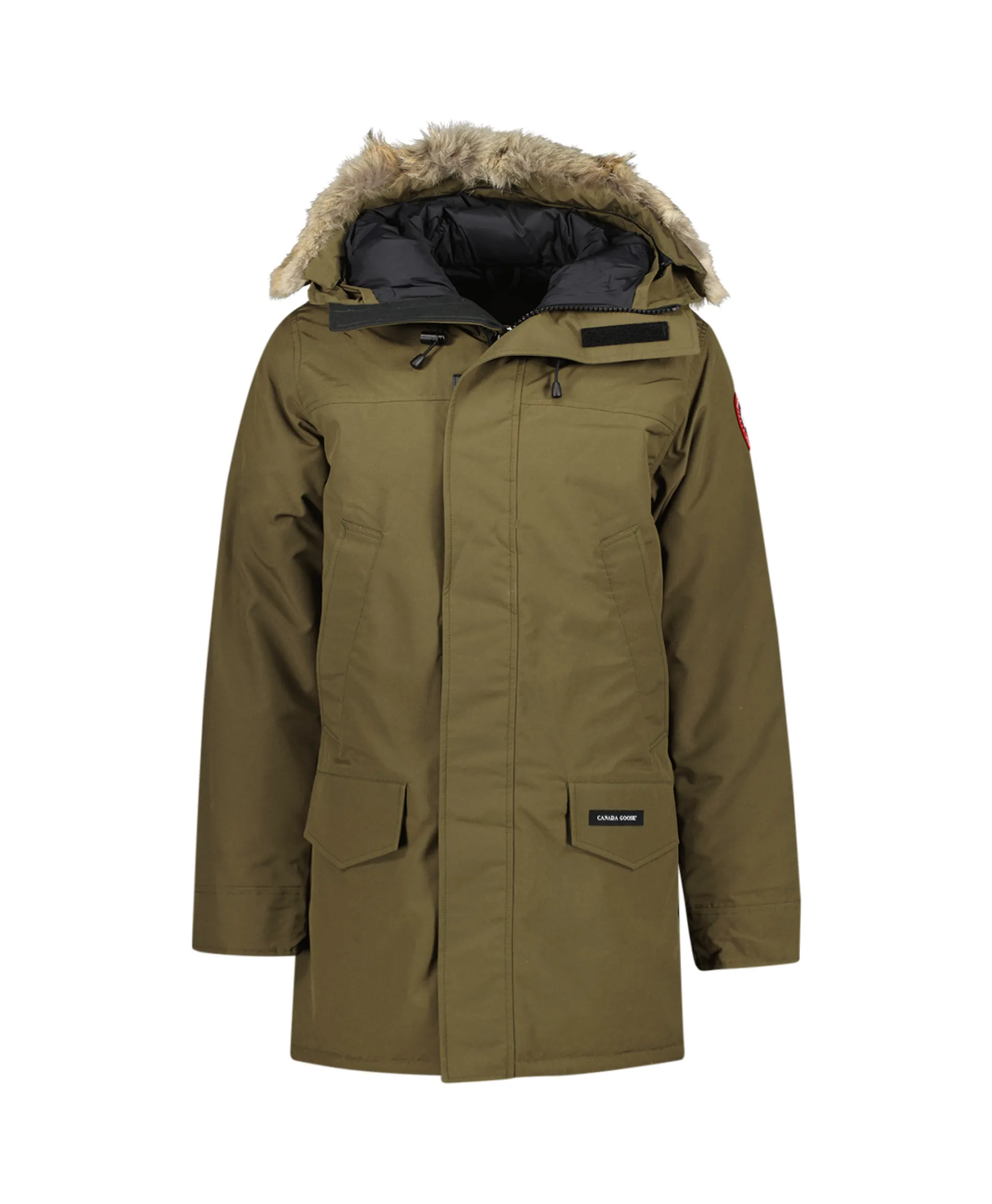 Hot Gewatteerde Jas Langford Parka Donker Groen Heren Jassen