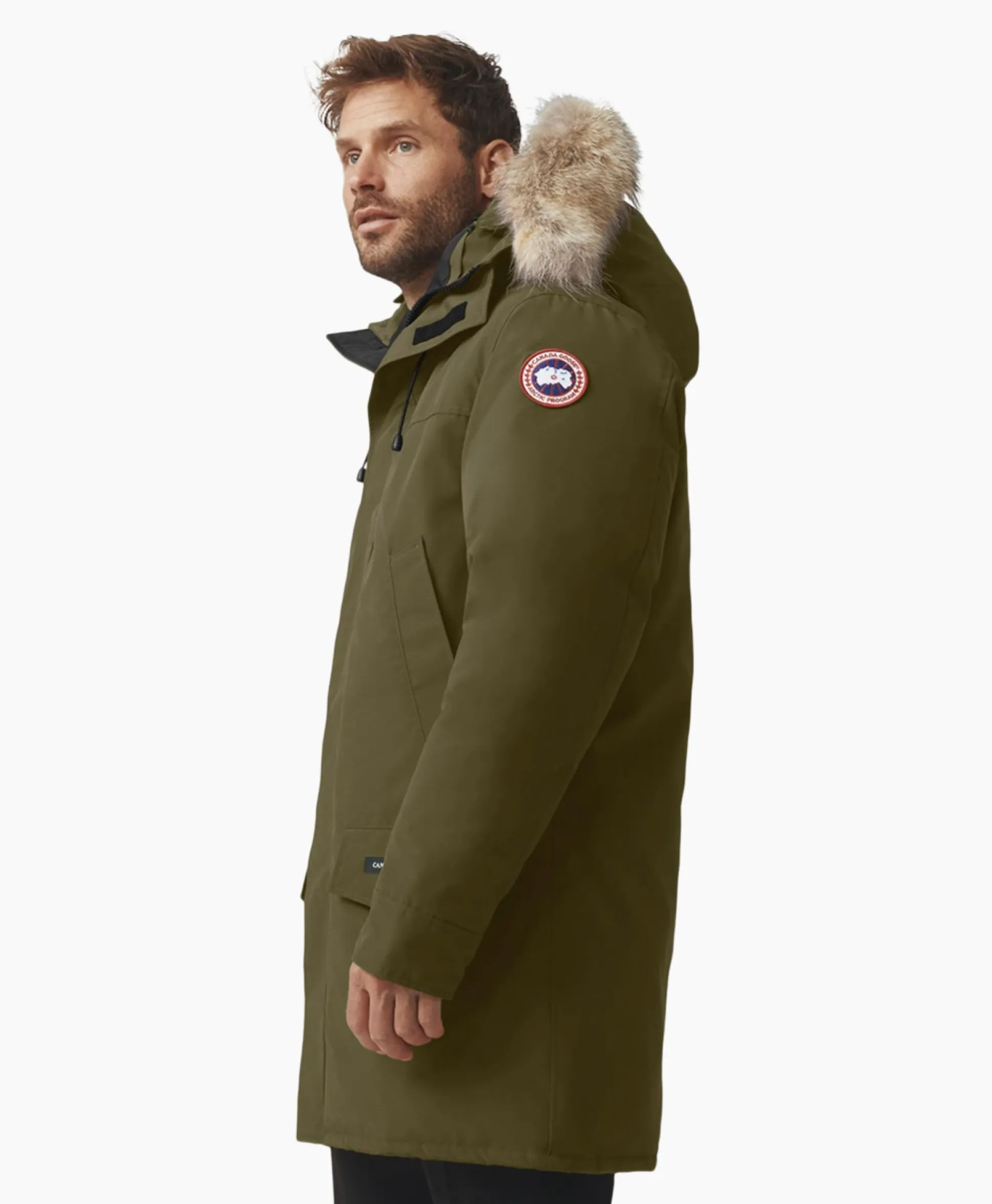 Hot Gewatteerde Jas Langford Parka Donker Groen Heren Jassen