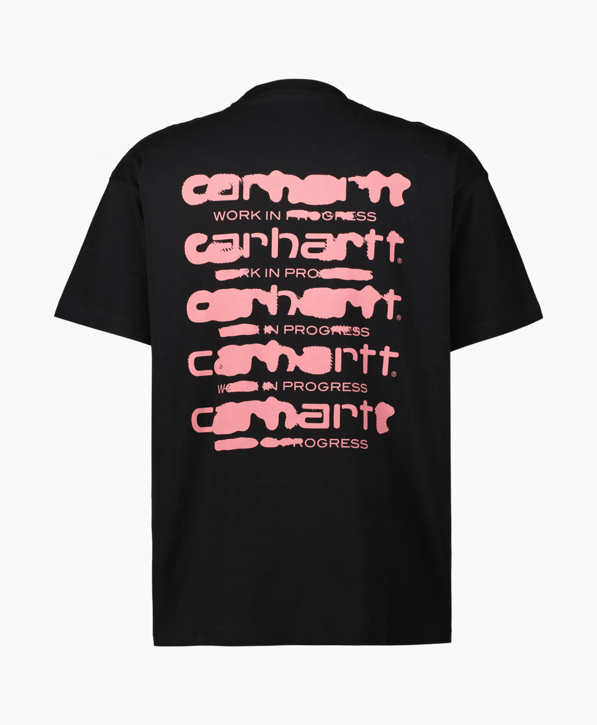 Flash Sale T-Shirt S/S Ink Bleed Organic Cotton Zwart Heren T-Shirts
