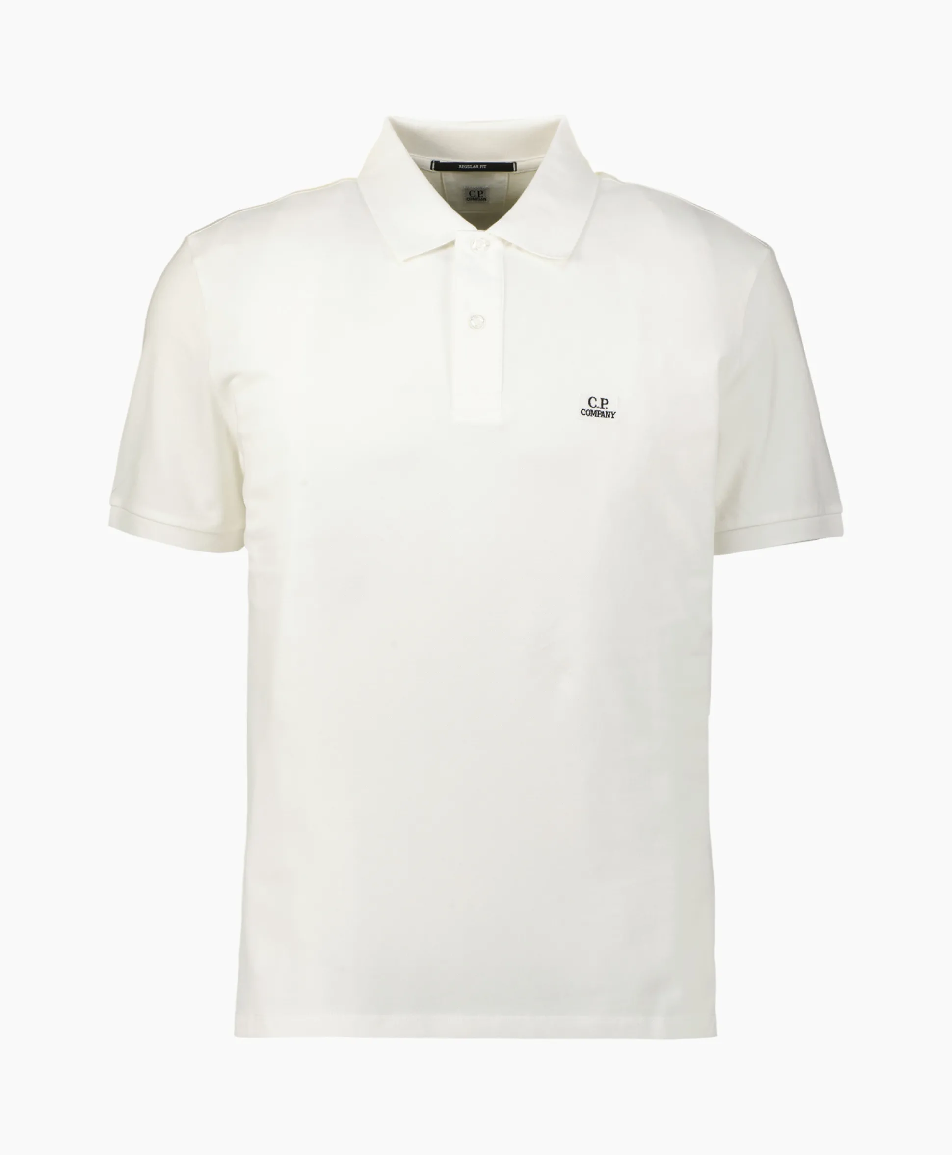 Clearance Polo Stretch Piquet Regular Wit Heren Polo's