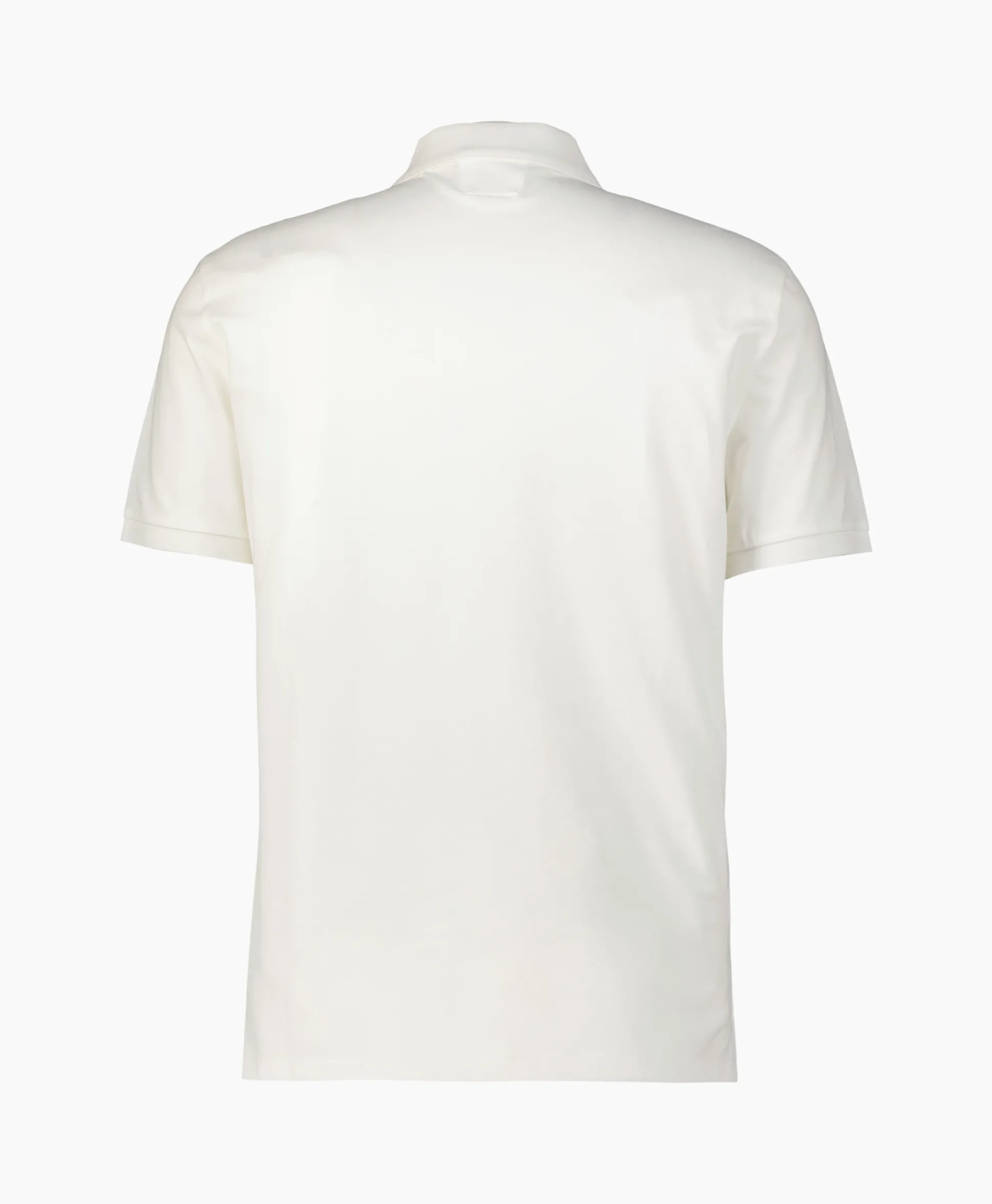 Clearance Polo Stretch Piquet Regular Wit Heren Polo's