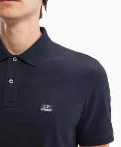 Hot Polo Stretch Piquet Regular Donker Blauw Heren Polo's