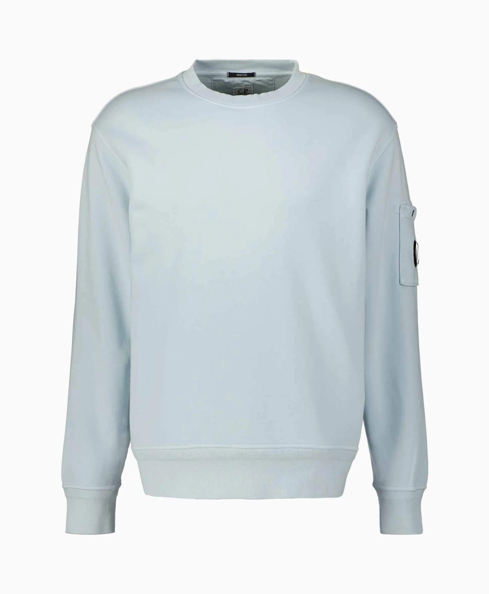 Discount Sweater Cotton Diagonal Fleece Lens Licht Blauw Heren Truien
