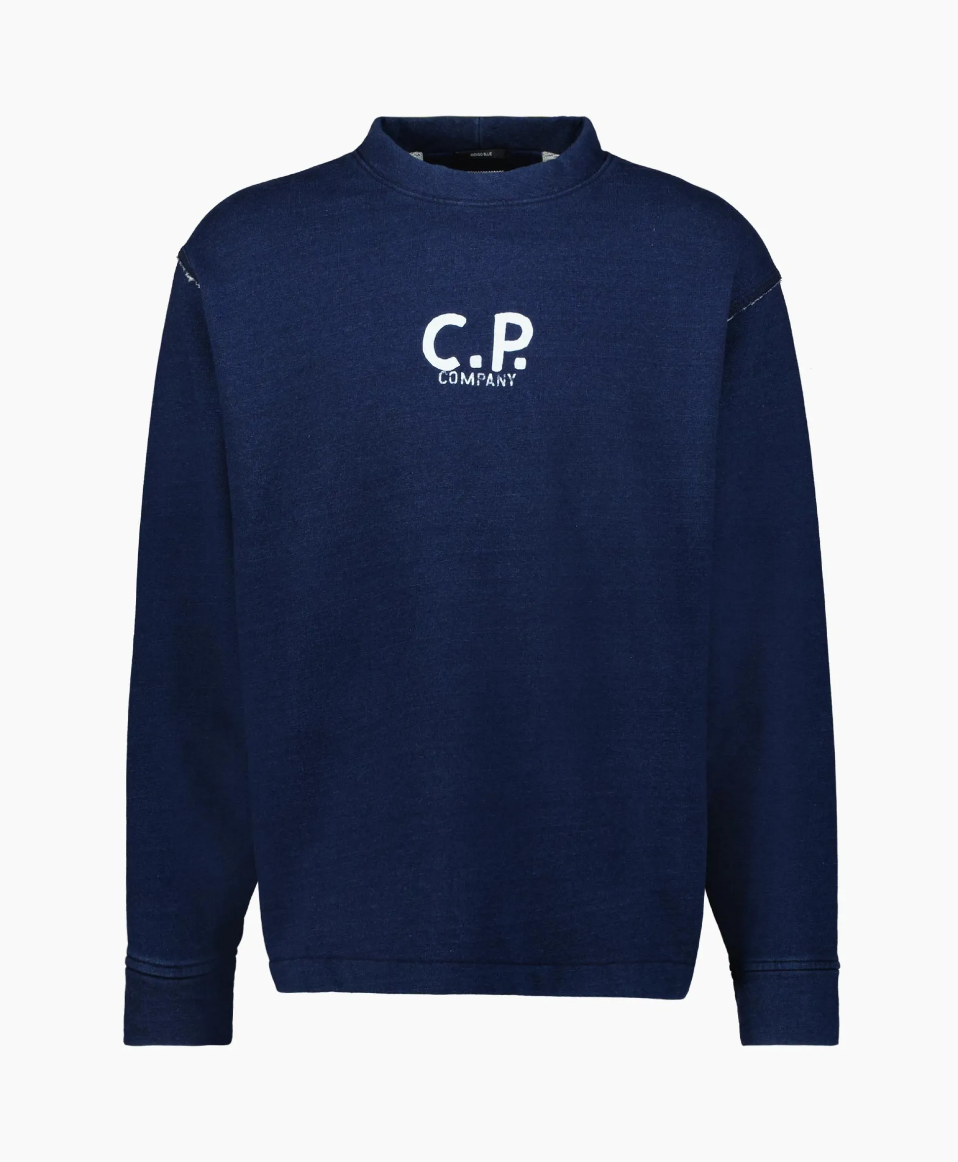 Fashion Sweater Indigo Fleece Blauw Heren Truien