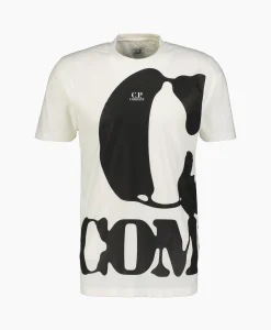 Cheap T-Shirt Korte Mouw Jersey Relaxed Logo Wit Heren T-Shirts