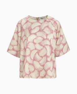 New Top Fased Peach Dames T-Shirts & Tops