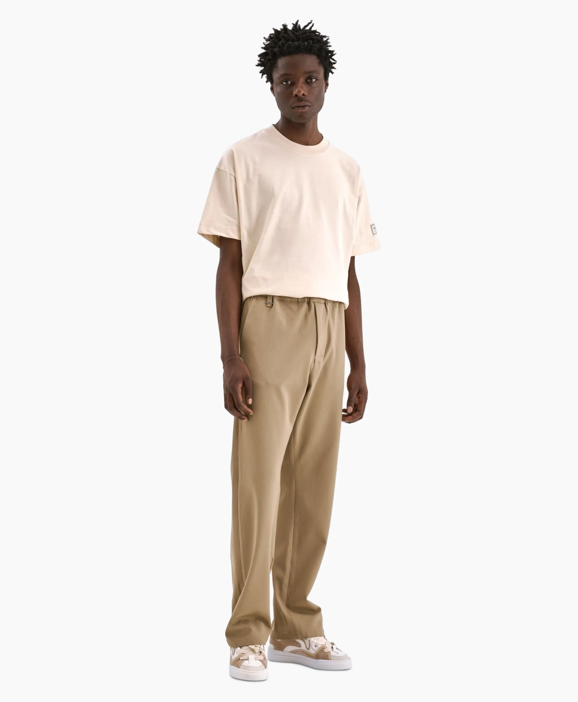 New Flaneur Broek Atelier Tailored Trousers Beige Heren Broeken