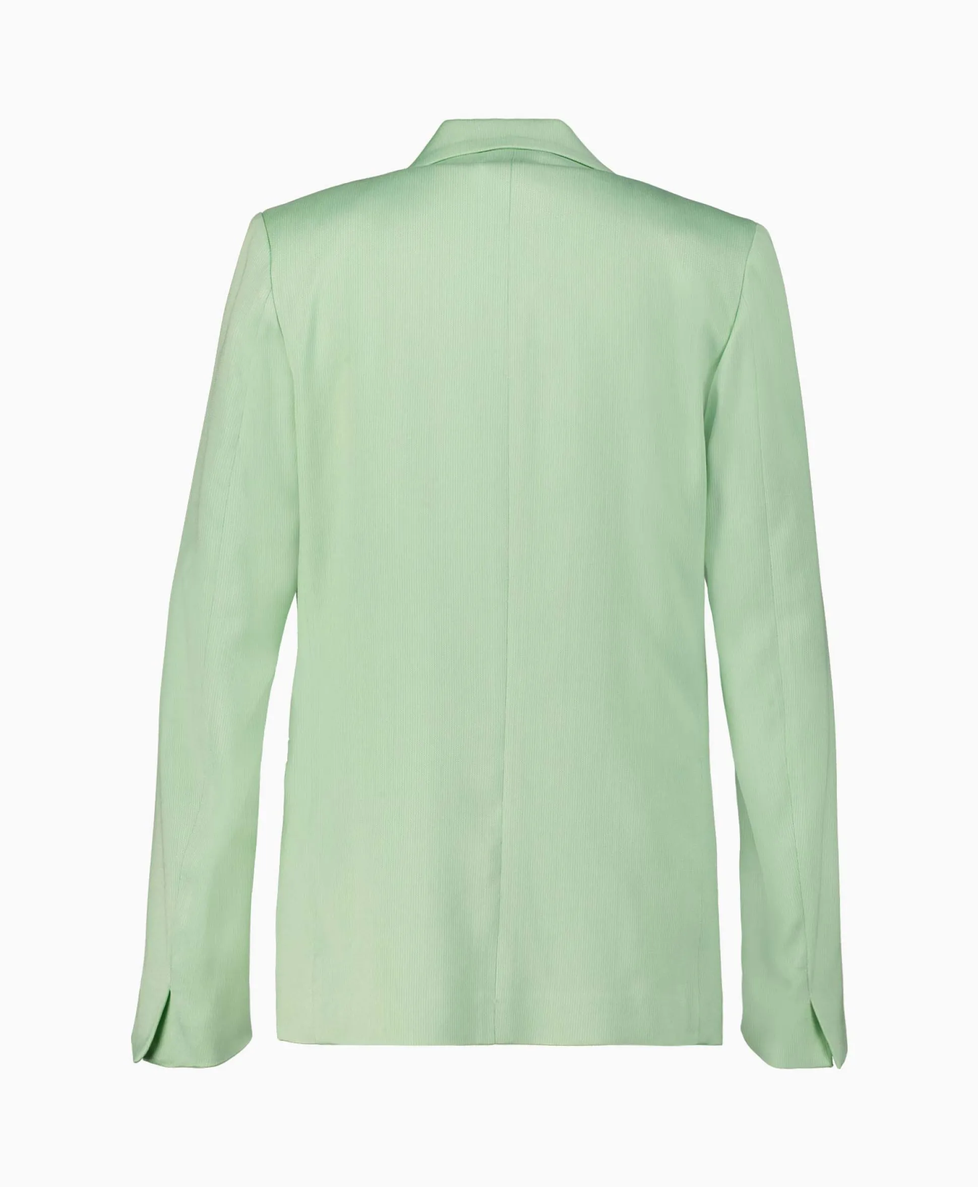 Cheap Blazer Slubbed Viscose Cotton Licht Groen Dames Blazers