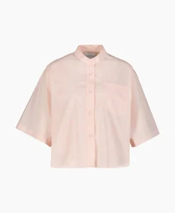 Shop Blouse Bci Cotton Popeline Half Sleeves Rose Dames Blouses