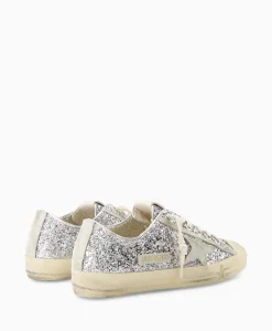 Best Sneaker V-Star 2 Glitter Upper Rubber Toe Suede St Zilver Dames Sneakers