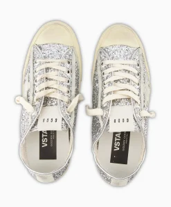 Best Sneaker V-Star 2 Glitter Upper Rubber Toe Suede St Zilver Dames Sneakers