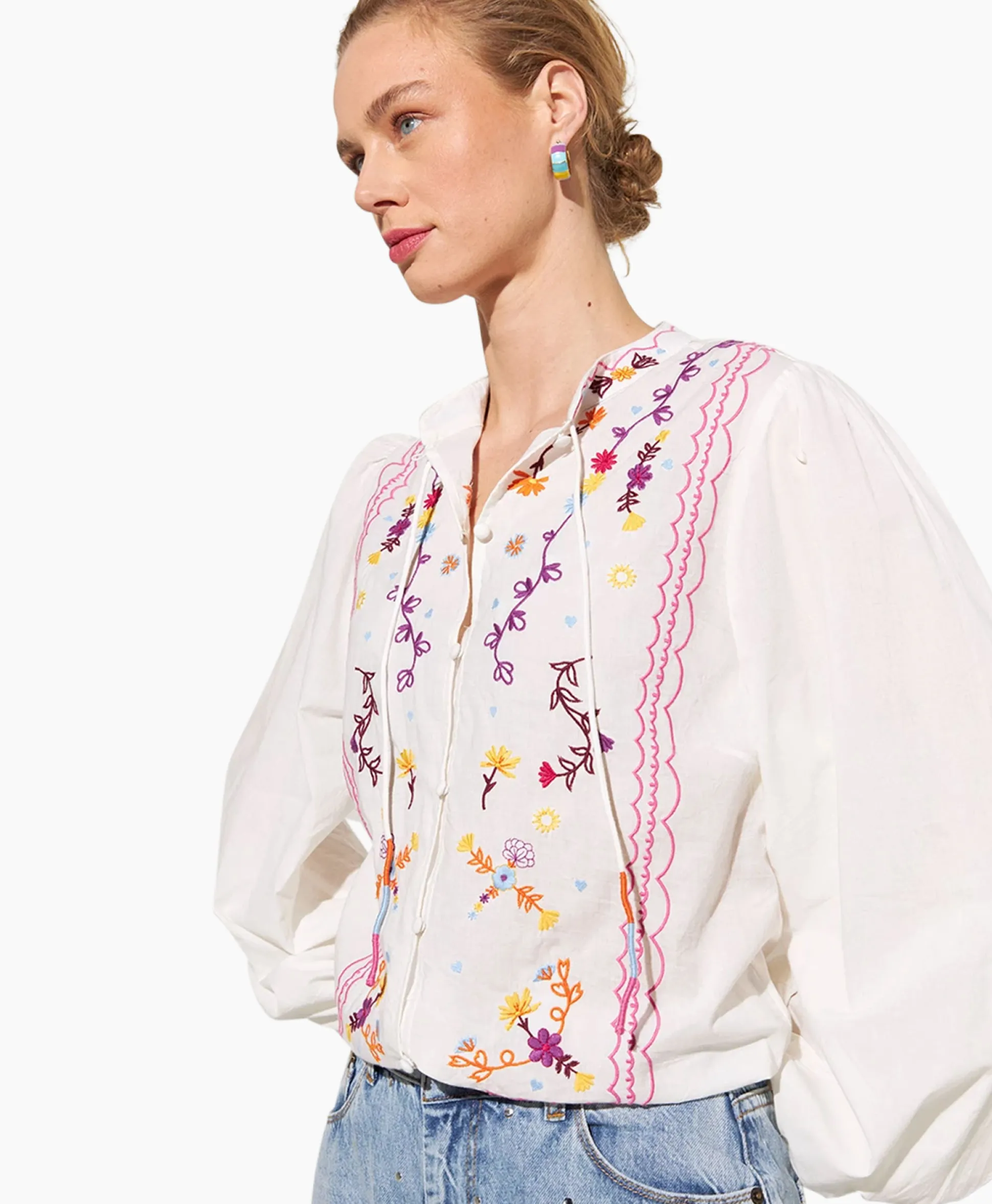 Cheap Harper & Yve Blouse Hailey-Ls Ecru Dames Blouses