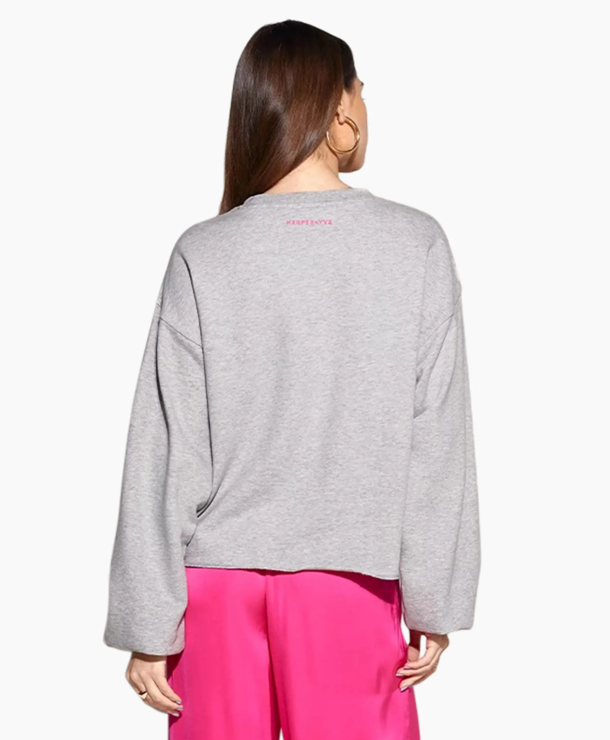 Sale Harper & Yve Pullover Smiley-Sw Grijs Dames Truien