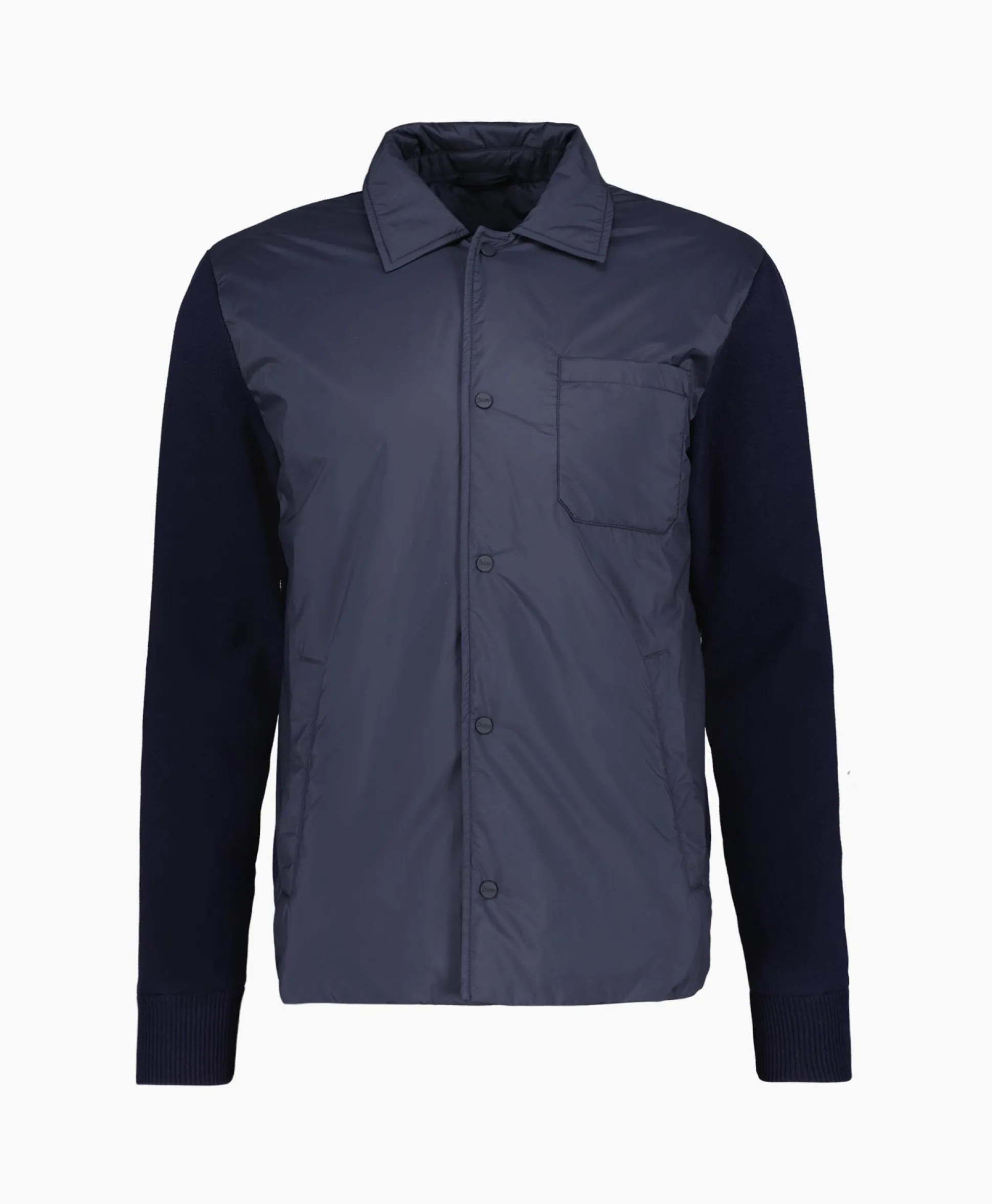 Online Jack Camicia In Nuage Imbottito E Mag Donker Blauw Heren Jassen