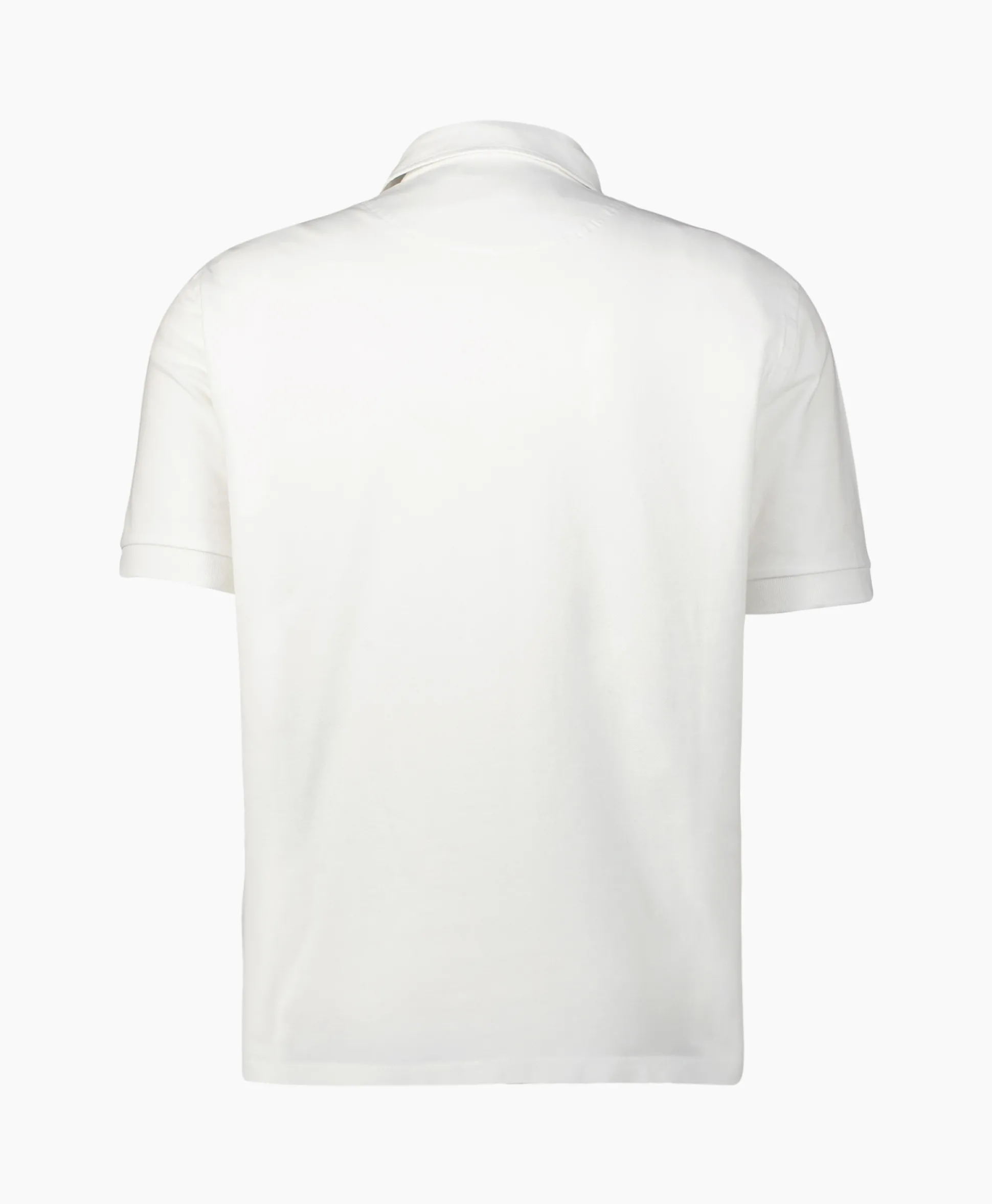 Discount Polo M/C Dettagli Con Popeline Wit Heren Polo's