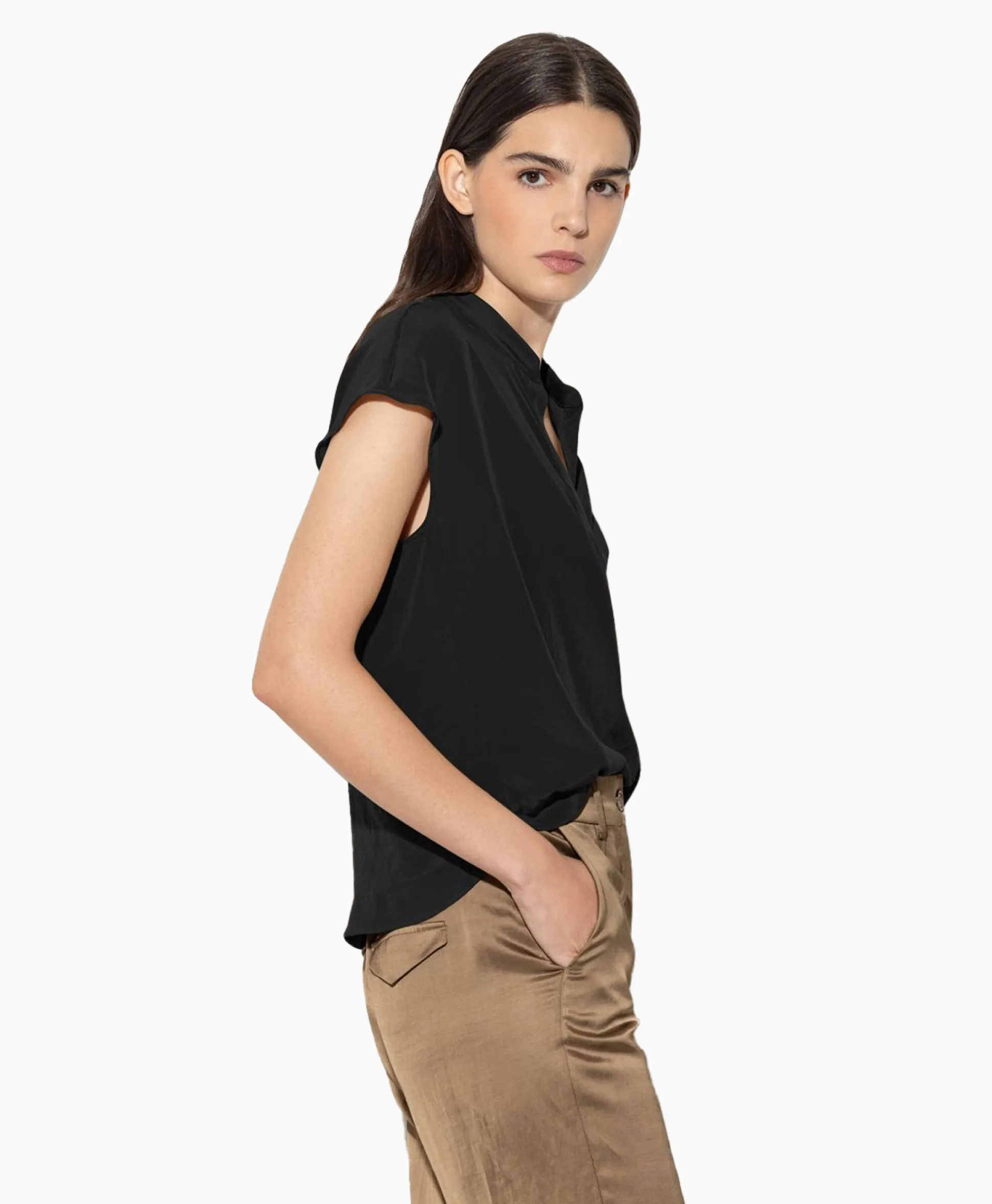 Clearance Blouse 298461/3597-0 Zwart Dessin Dames Blouses