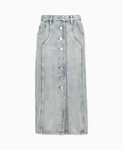Store Marant Etoile Midi Rok Vandy-Ga Blauw Dames Rokken