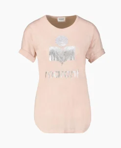 New Marant Etoile T-Shirt Korte Mouw Koldi-Gc Pink Dames T-Shirts & Tops
