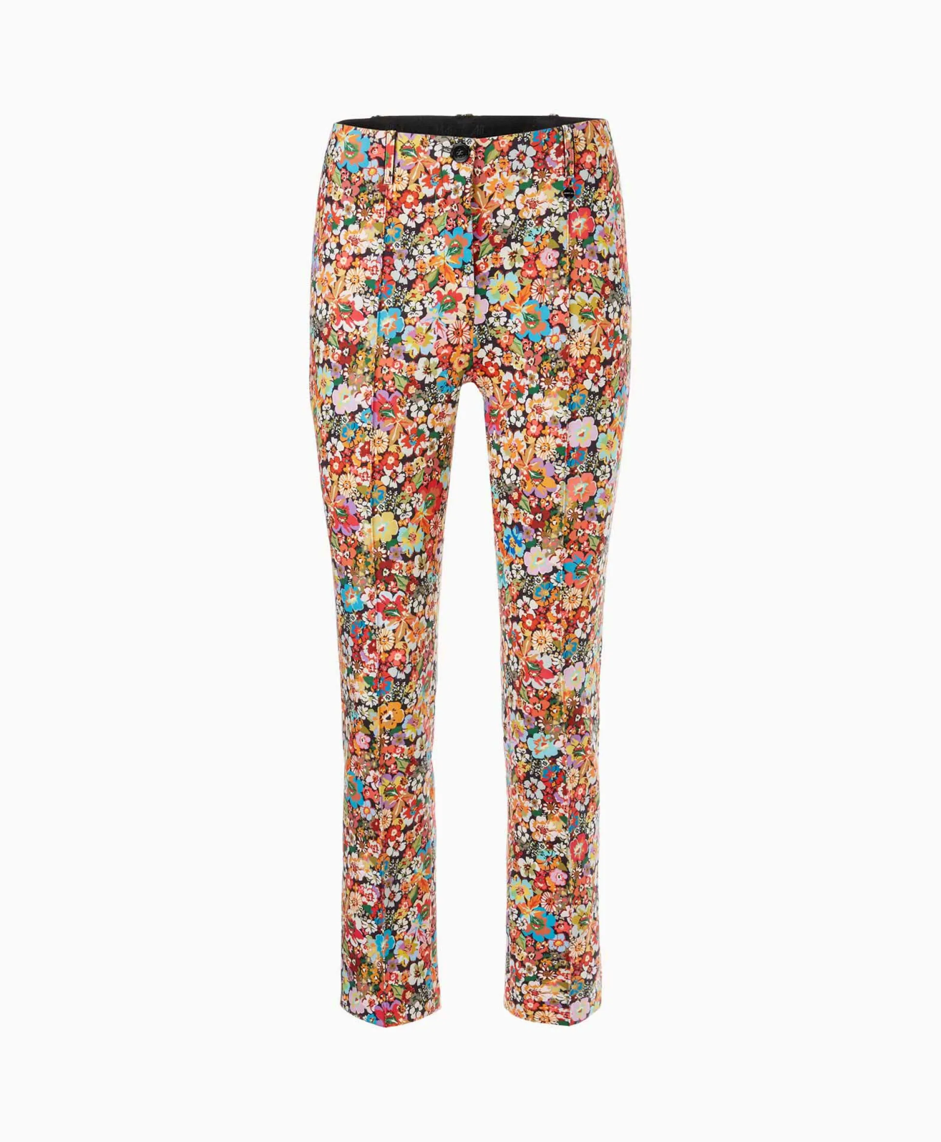 Fashion Bloemenbroek Wp 81.11 J17 Rood Dames Broeken