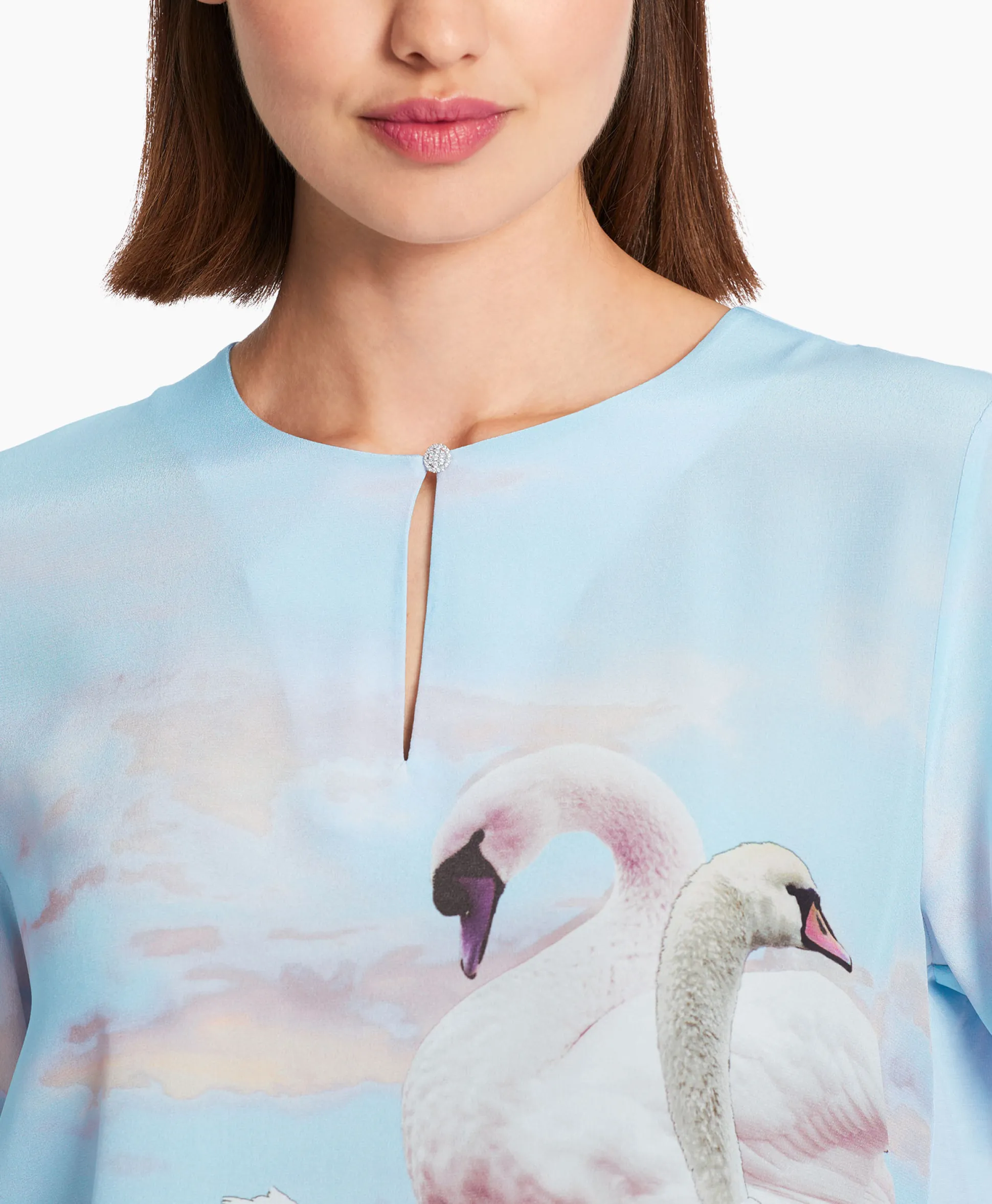 New Blouse Wc 55.07 J08 Licht Blauw Dames Blouses