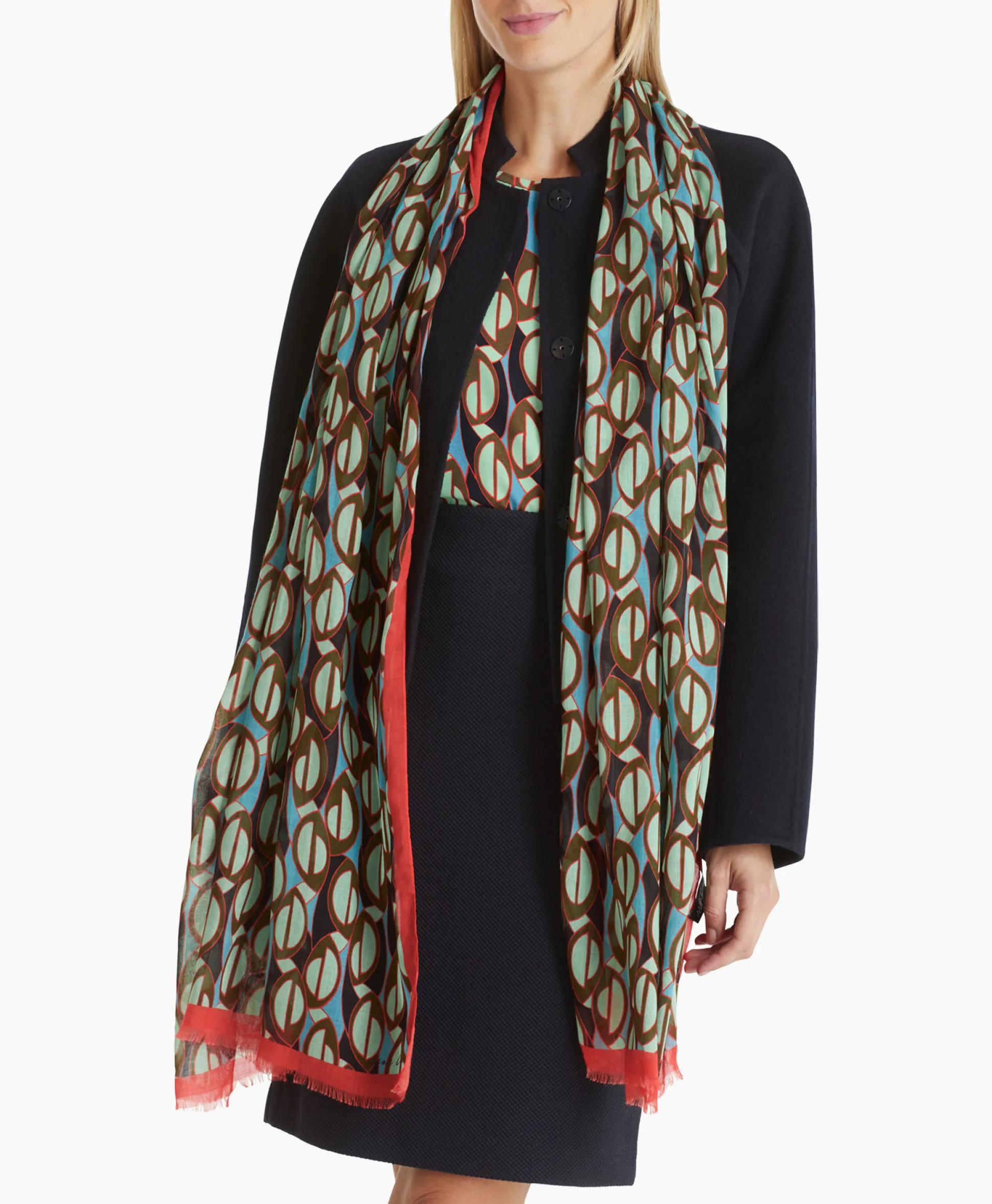 Hot Shawl Wc B4.07 Z13 Groen Dames Sjaals