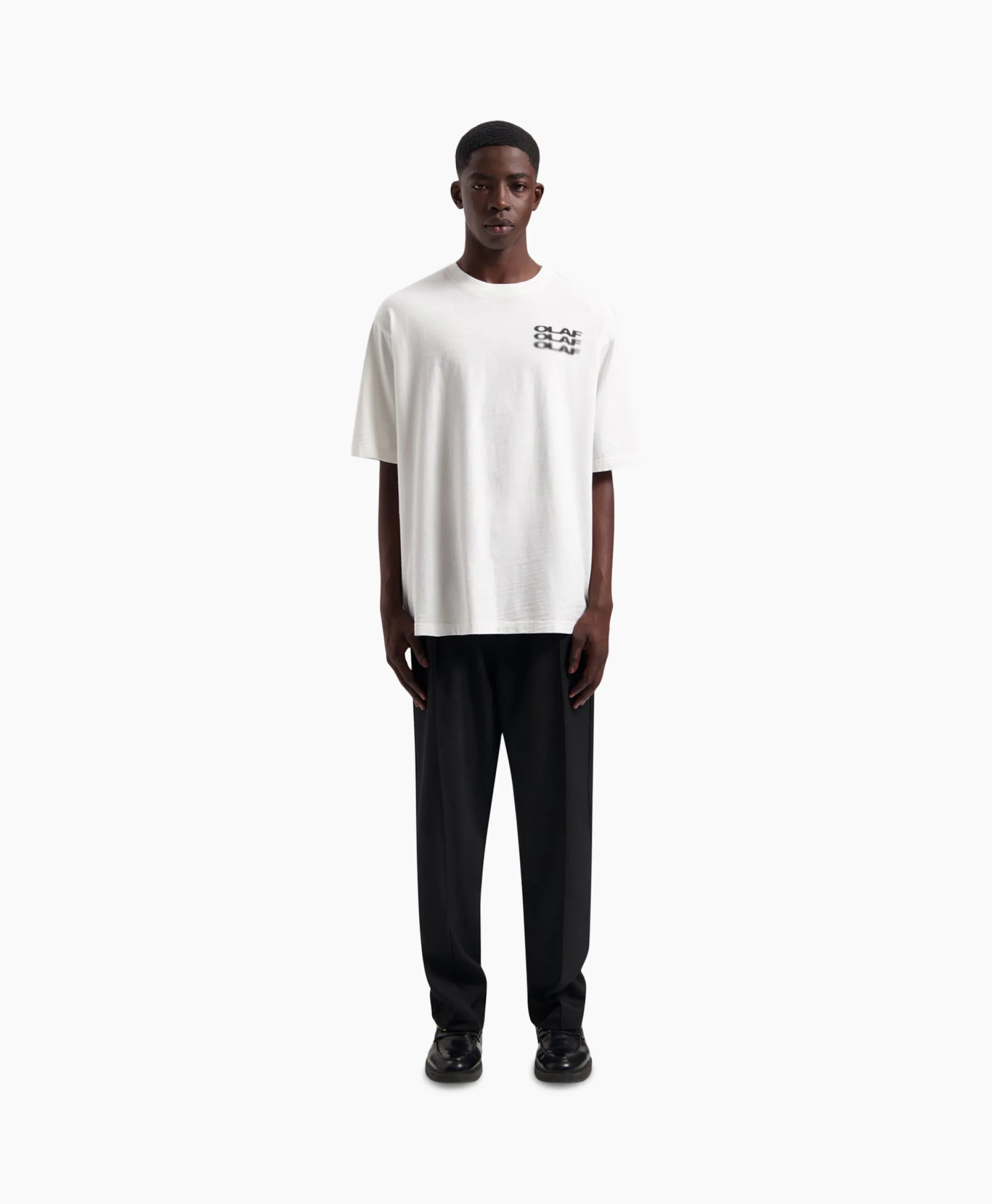 Cheap T-Shirt Blur Logo Wit Heren T-Shirts
