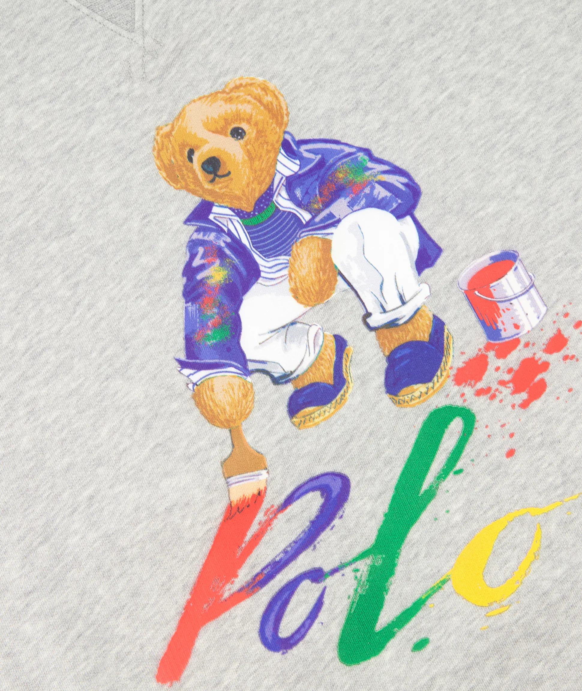 Best Sale Sweater Paint Bear Grijs Heren Truien