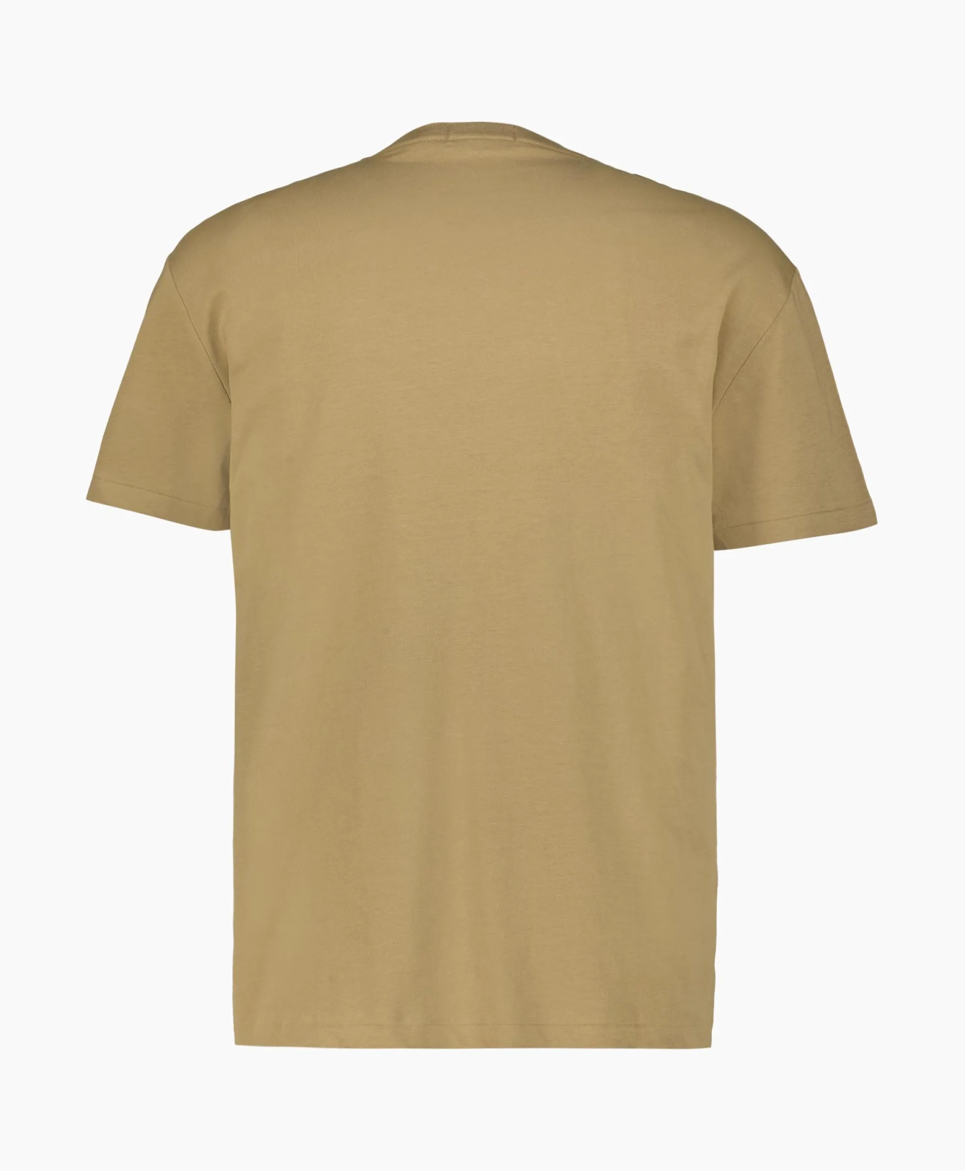 Sale T-Shirt Korte Mouw Jersey Mid Logo Zand Heren T-Shirts