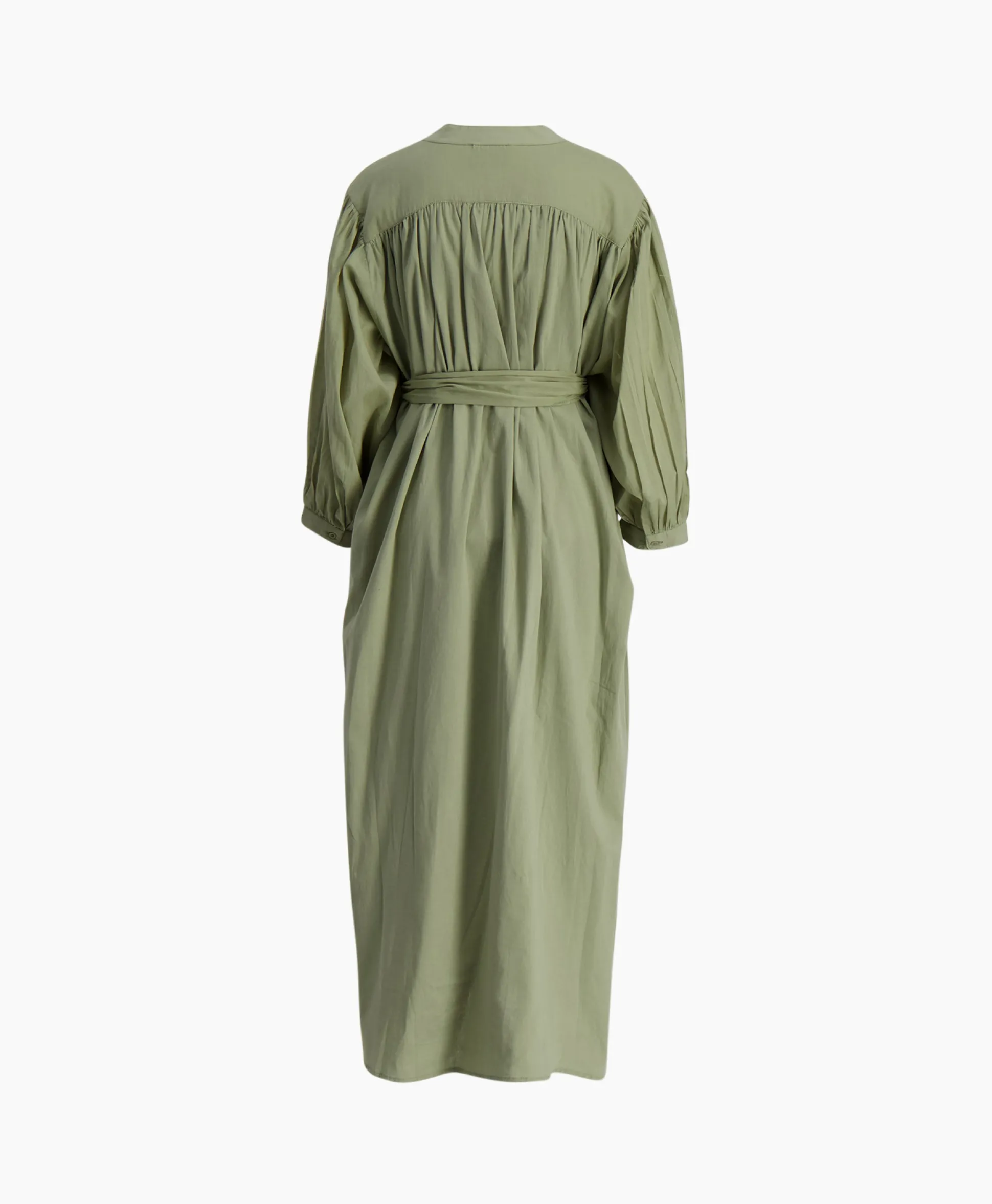 Cheap Maxi Jurk Balloon Long Double Layered Licht Groen Dames Jurken