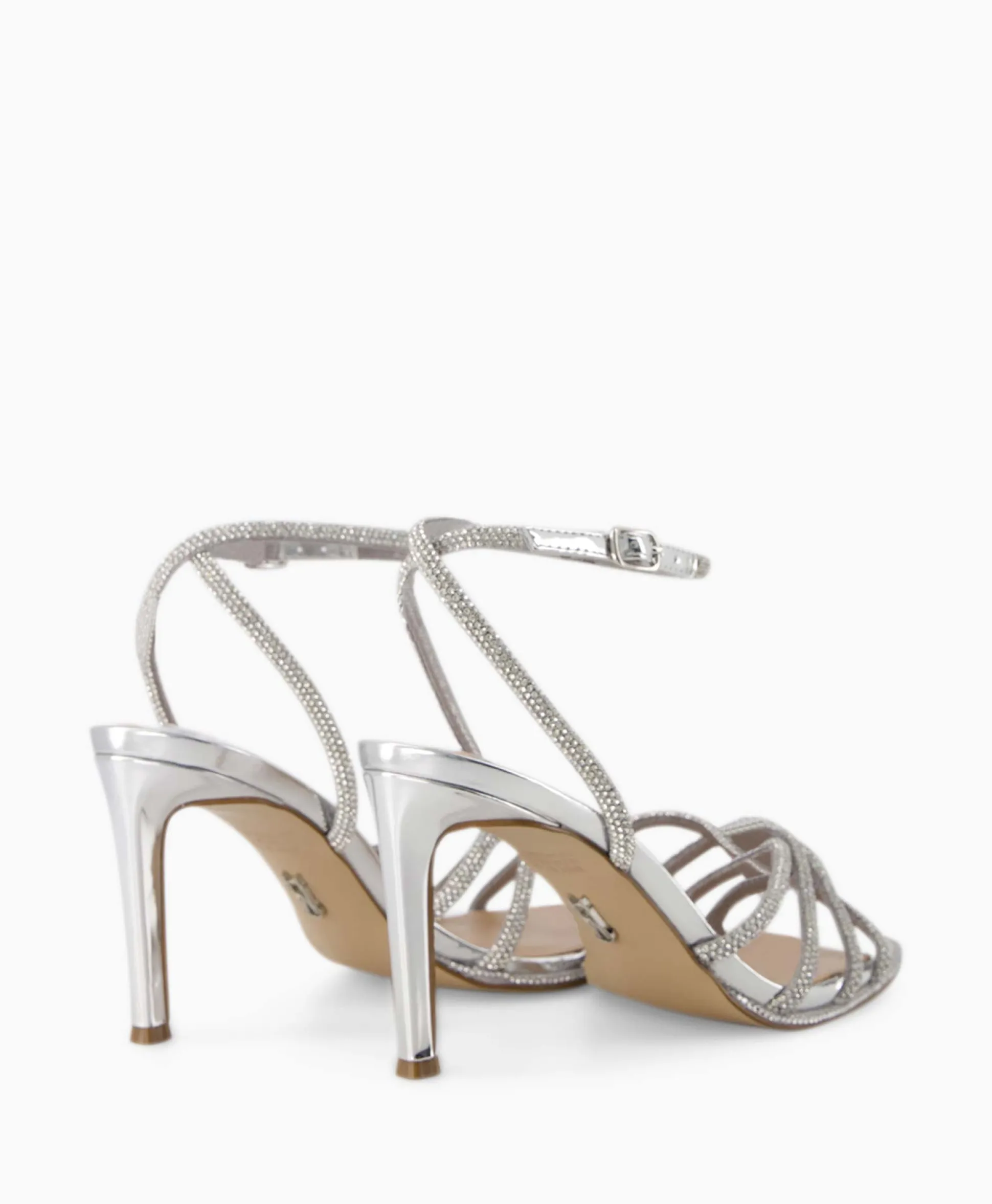 Store Sandaal Met Hak Kailyn-R Zilver Dames Sandalen