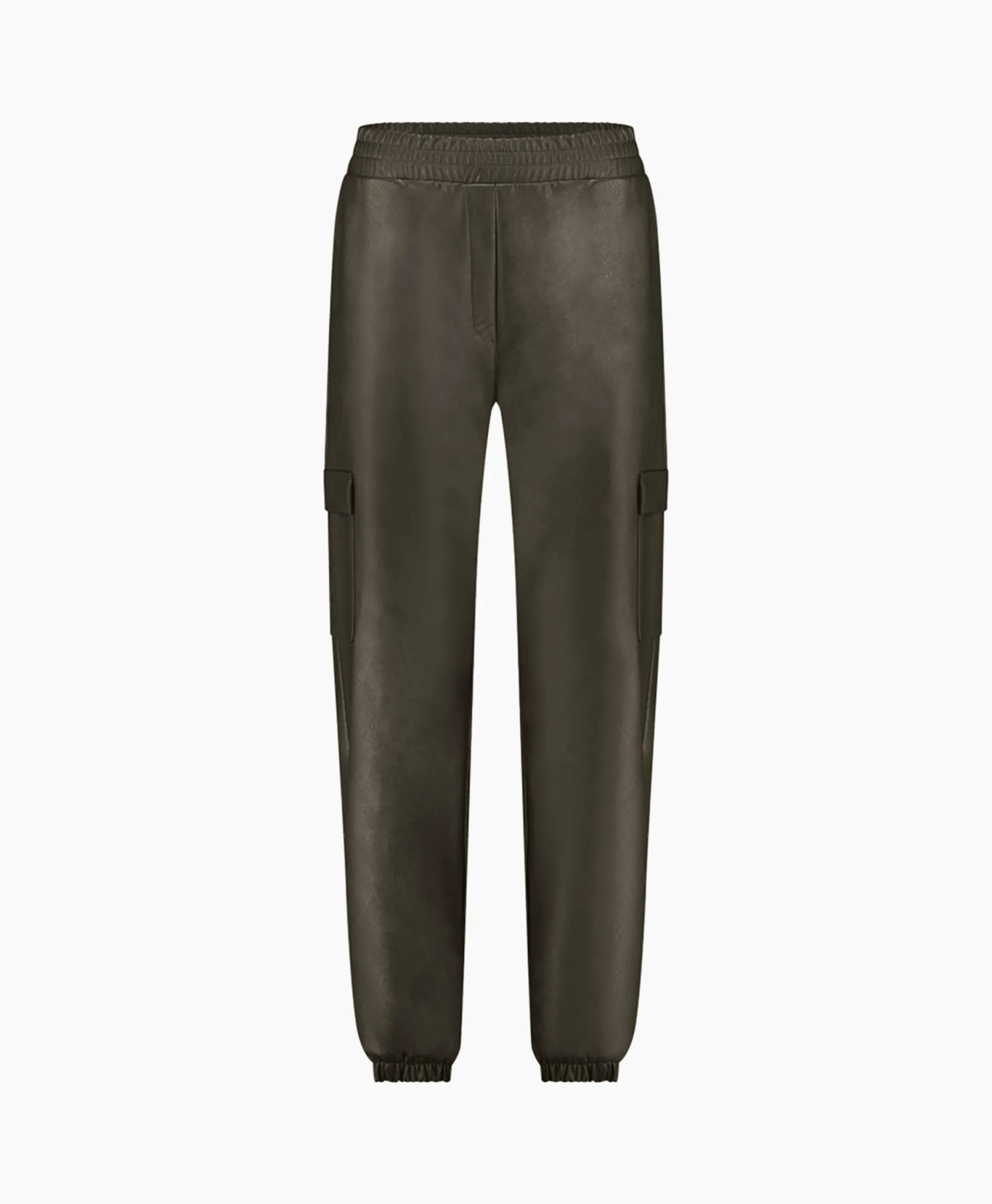 Hot Broek Evi Leather Cargo Trousers Bruin Dessin Dames Broeken
