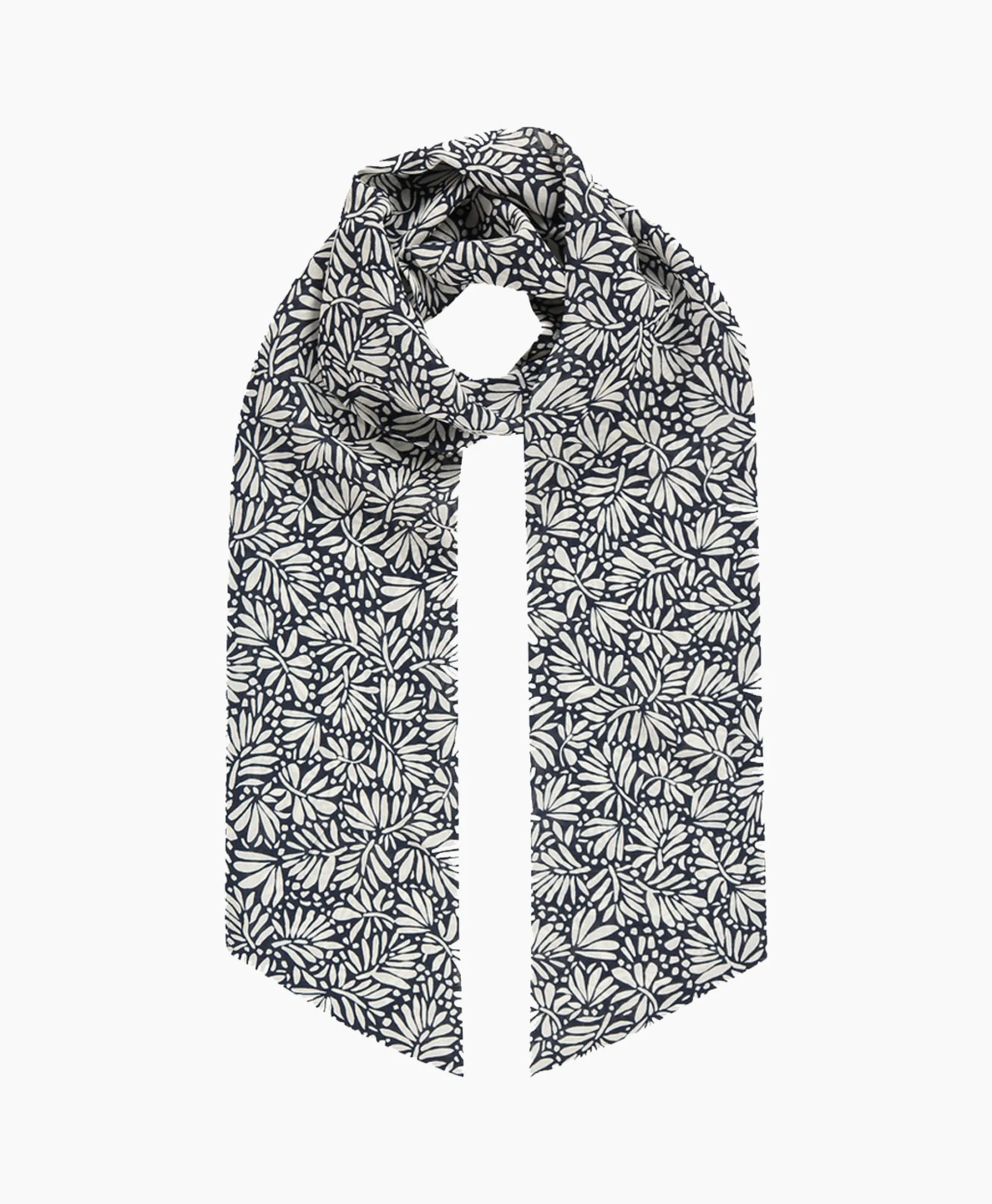 New Shawl Hairscarf Daisy Crepe Blauw Dames Sjaals