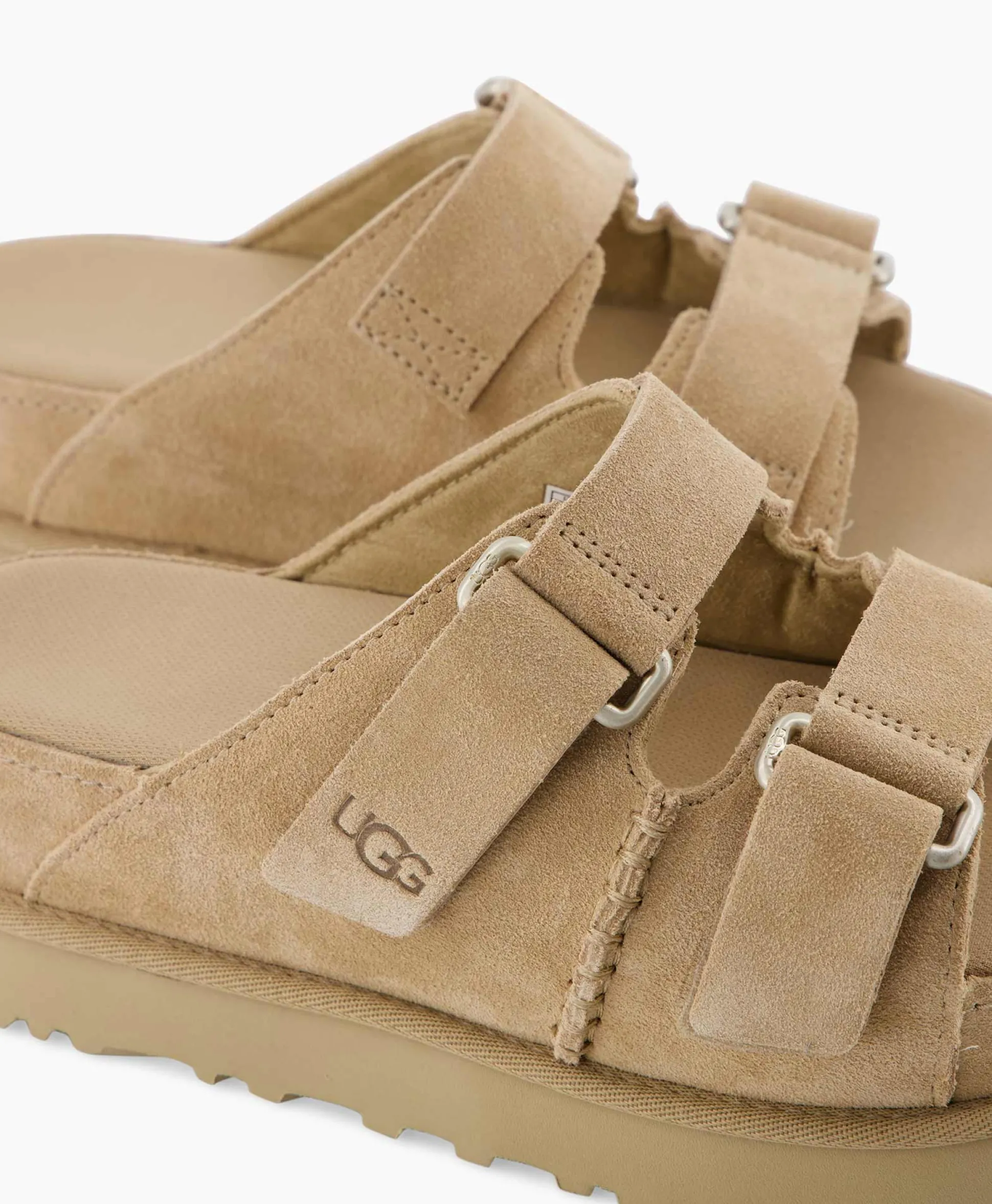 Shop Sandaal Zonder Hak W Goldenstar Hi Slide Beige Dames Sandalen