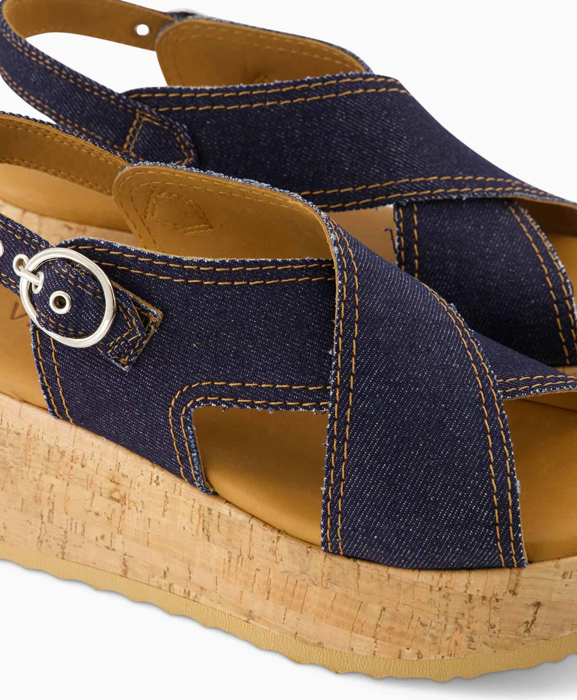 Discount Sandaal Met Hak Sissel Capri Blauw Dames Sandalen