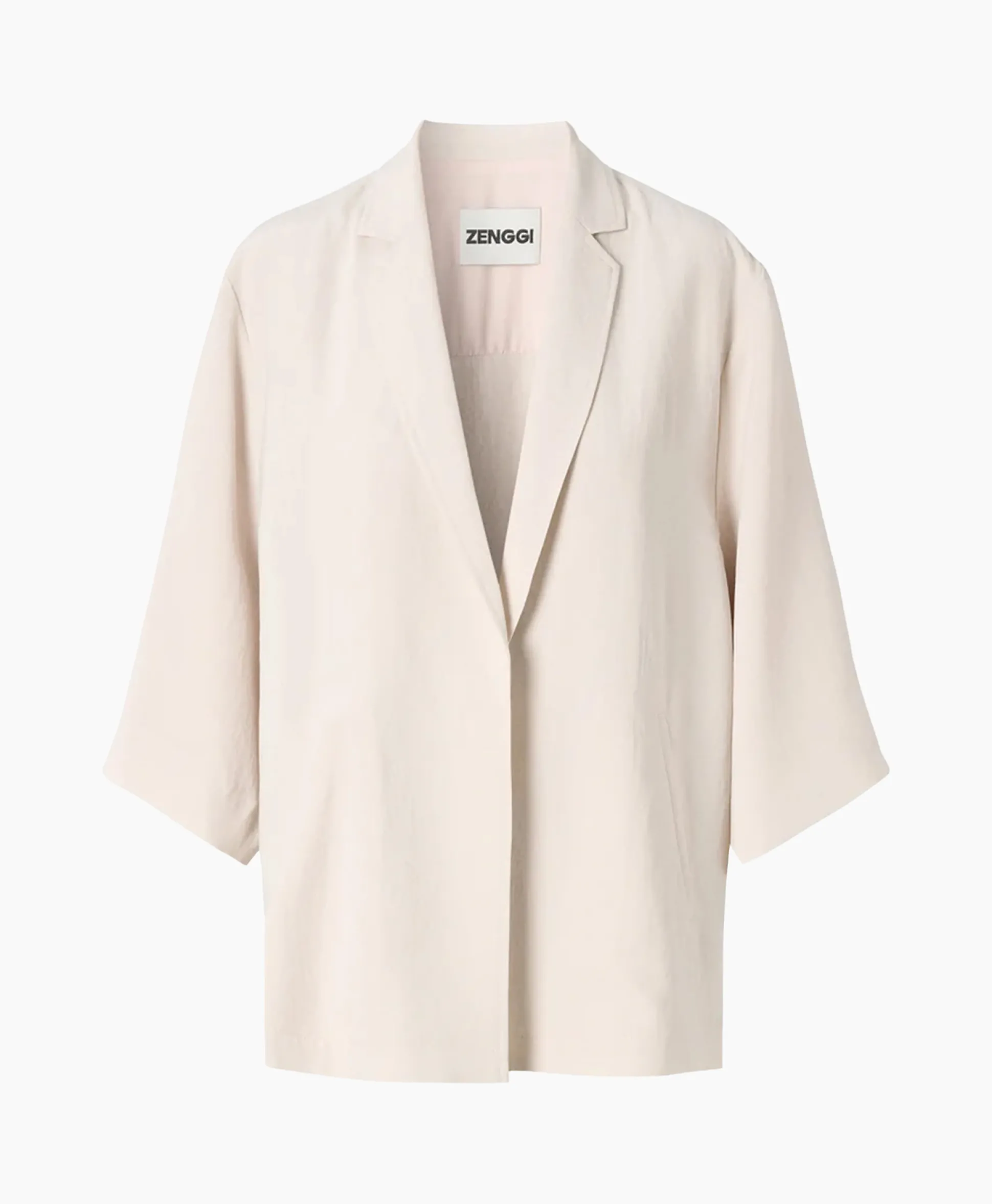 Best Vest Japanse Crepe Kimono Off White Dames Vesten